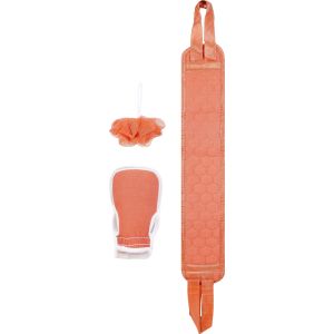 Kids' Loofah Set, 3 Pieces - Orange