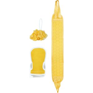 Kids' Loofah Set, 3 Pieces - Yellow