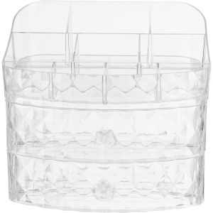 Lyth Acrylic Makeup Organizer, 3 Levels, 23×20 cm - Clear