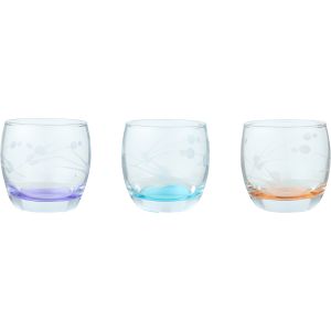 Pasabahce Glass Set, 3 Pieces, 340 ml - Multicolor