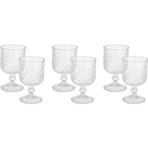 Galaxy Glass Juice Glasses Set, 6 Pieces, 180 ml - Clear