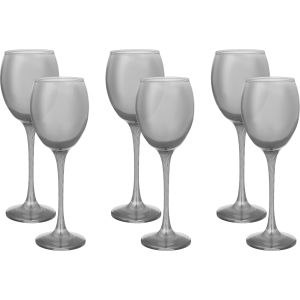 Snabel Glass Set, 6 Pieces, 260 ml - Clear Silver