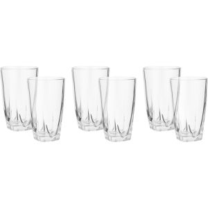 Kandil Glass Cups Set, 6 Pieces, 230 ml - Clear