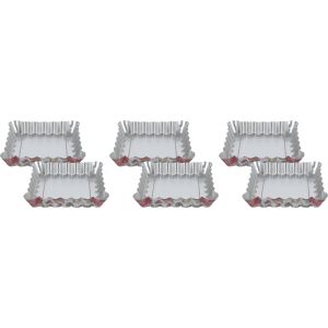 Metal Cupcake Mold Set, 6 Pieces, 10 cm - Multicolor