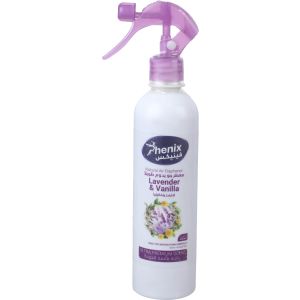 Phenix Lavender and Vanilla Scented Air Freshener Spray, 450 ml - White Mauve