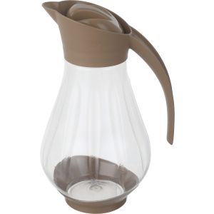 Maxplast Plastic Water Jug with Lid, 1.6 Liters - Clear Beige