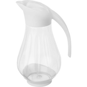 Maxplast Plastic Water Jug with Lid, 1.6 Liters - Clear White