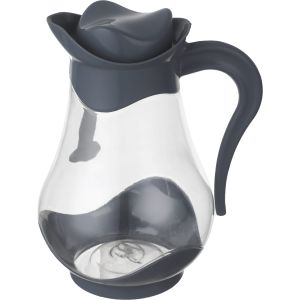 Maxplast Plastic Water Jug with Lid, 1.7 Liters - Clear Grey