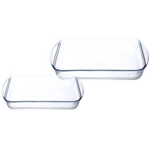 Pyrex Glass Oven Dish Set, 2 Pieces - Clear