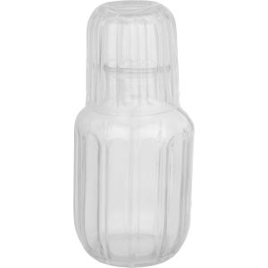 Glass Bottle, 600 ml, with Glass Cup, 200 ml - Clear