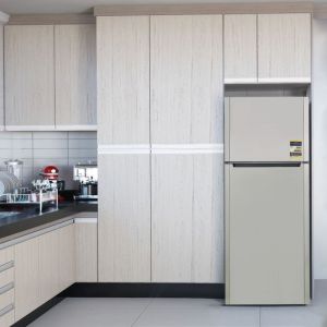 Ariston ENTM18020FEX No Frost Refrigerator, 2 Doors, LED Lighting, Top Freezer, 342 Liters - Silver