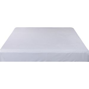 Al-Mamoun Plush Mattress Cover, 100 cm - White