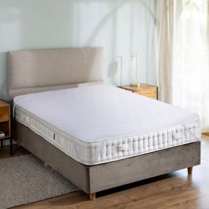 For Bed Cotton Mattress Cover, 160×195 cm - White