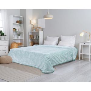 Morano Two Layers Velvet Blanket, 220×240 cm, 5 Kg - Olive