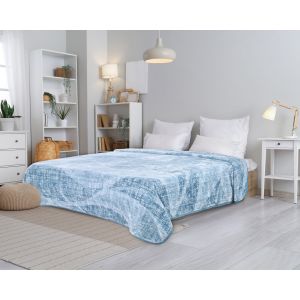 Morano Two Layers Velvet Blanket, 220×240 cm, 5 Kg - Petrol