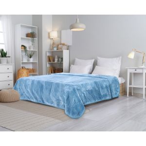 Morano Two Layers Velvet Blanket, 220×240 cm, 5 Kg - Petrol