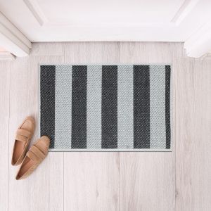 دواسة باب بولي بروبلين النساجون الشرقيون، 50×80 سم - ابيض اسود