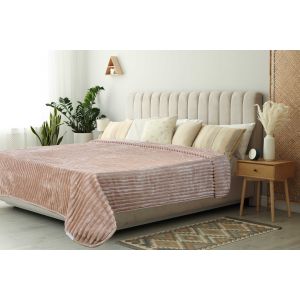 Morano Velvet Two Layer Blanket, 220x240 cm, 5700 gm - Beige