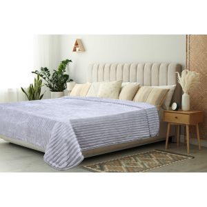 Morano Velvet Two Layer Blanket, 220x240 cm, 5700 gm - Grey