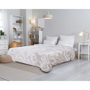 Morano Velvet Two Layer Blanket, 220×240 cm, 5500 gm - Beige