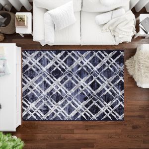 Oriental Weavers Fulda Polypropylene Carpet, 220×160 cm - Navy White