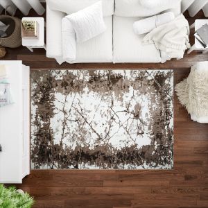 Oriental Weavers Strike Polyester Carpet, 200×280 cm, approximately 8.5 kg - Beige Brown