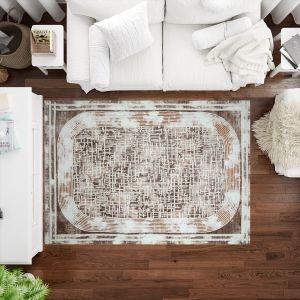 Oriental Weavers Polyester Strike Carpet, 200×280 cm, approximately 8.5 kg - Beige White