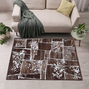 Oriental Weavers Silver Polyester Carpet, 220×160 cm, approximately 3.900 kg - Brown White