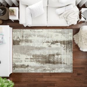 Brugge Velvet Carpet, 220×160 cm, approximately 6.7 kg - Brown Beige