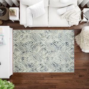 Cartier Velvet Carpet, 220×160 cm, approximately 7 kg - Beige Blue
