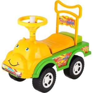 Faro Plastic Car Toy For Kids, Beep, 55×40×25 cm - Green Yellow
