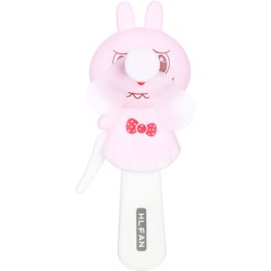Plastic Fan Toy for Girls, 15 cm - Pink White