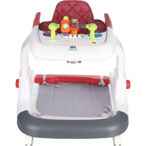 Almustafa Plastic Frame Modern Walker For Kids, 3 Levels, 4 Wheels, Music Sound - Multicolor