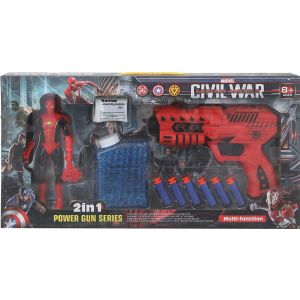 Plastic Target Shooting Set For Boys, 10 Pieces - Multicolor