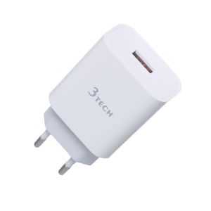 3Tech TW5A1 Wall Chargers, Compatible with Mobile Phones, 5A - White