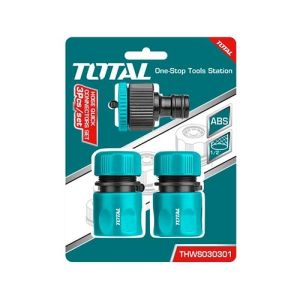 Total THWS030301 ABS Hose Quick Connectors Set, 3 Peices, 0.5 Inch - Black Green