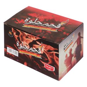 فحم شوي طبيعي، 1 كيلو - اسود