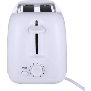 Sokany HJT-022 Bread Slice Toaster, 500 Watt - White