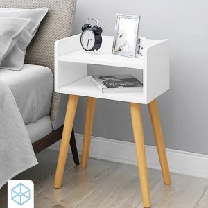 Counter Wood Modern Commode,55x40x30 cm -white