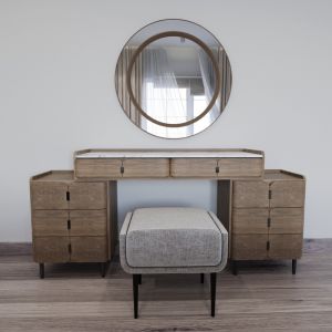 MDF Wood Modern Dressing Table, 160x80x45 cm - Wooden