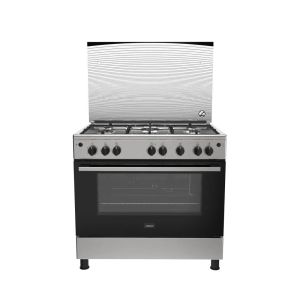 بوتاجاز غاز زانوسي، ستيل بلس، 5 شعلة، 90x60 سم، ZCG922A6XB - فضي