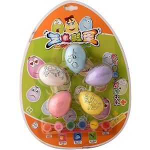 Coloring Set Game 5 Plastic Eggs - Multicolor