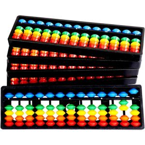Abacus Set for Teaching Math, 13 Columns - Multicolor