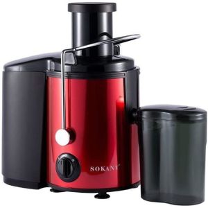 Sokany SK-4001 Fruit Juicer, 800 Watt - Black Red