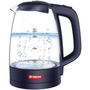 Fresh Glass Kettle, 1.7 Liter, EGK17000 - Clear Black