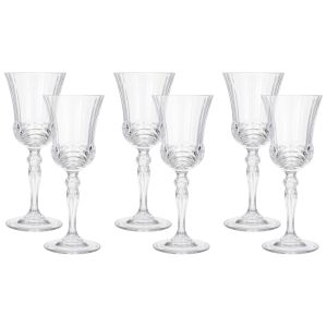 RCR Glass Cup Set, 6 Pieces - Clear