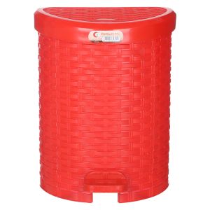 El Helal &amp; Star Rattan Trash Bin with Pedal, 26×25×31.8 cm