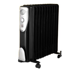 Jac NGH-3211B Oil Heater, 11 Fins, 2000 Watt - Black