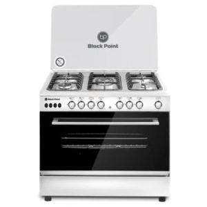 Black Point 10115 Gas Cooker, 5 Burners, 60×90 Cm - Silver