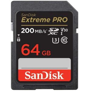 بطاقة ذاكرة اكستريم برو سانديسك، 64 جيجا، SDSDXXU-064G-GN4IN - اسود